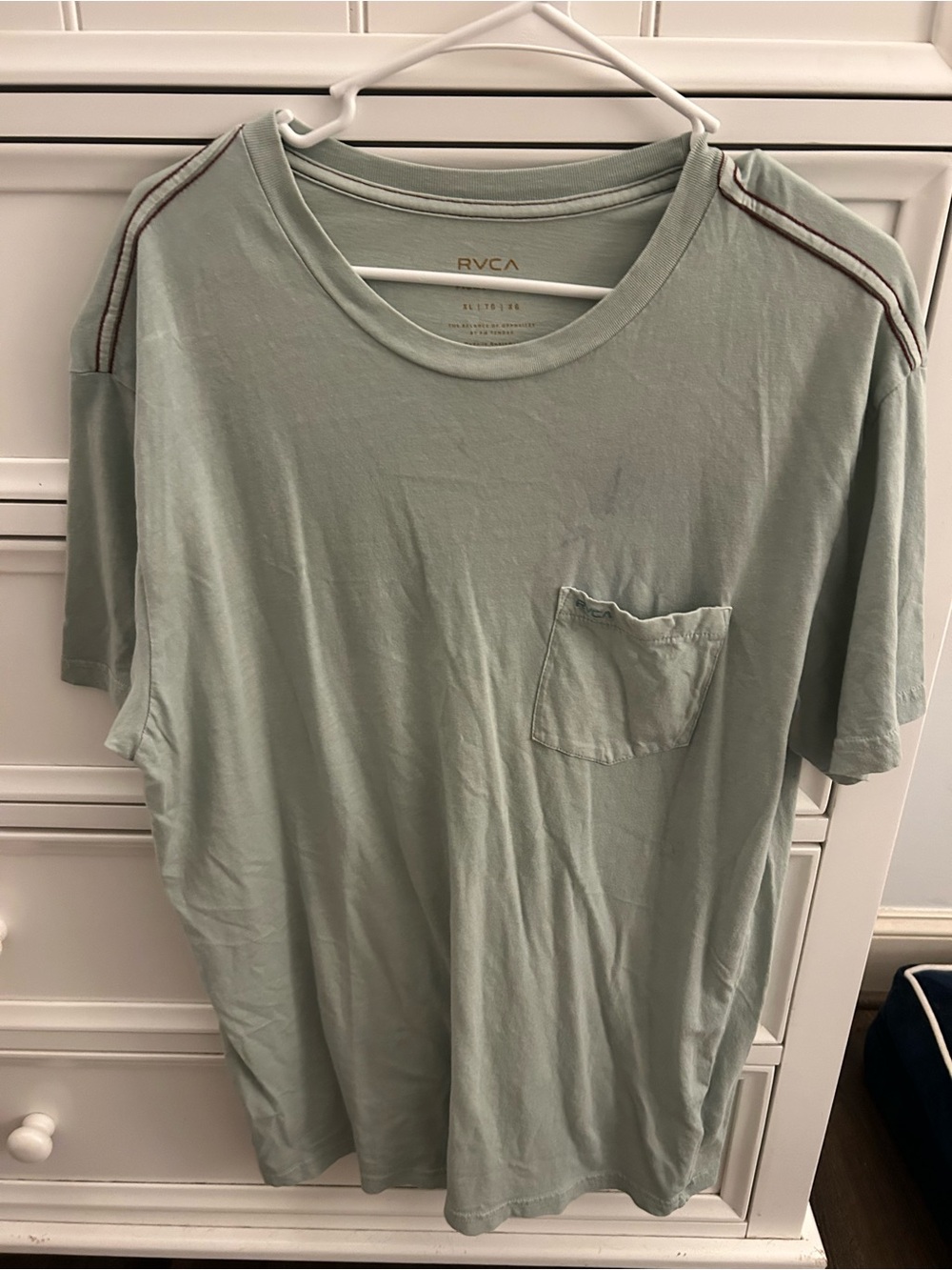 RVCA unisex Sage Green Pocket T-Shirt